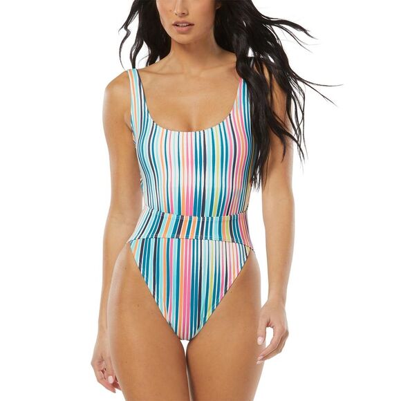 Women's High-Leg Cut-Out One-Piece Swimsuit - Picture 1 of 1